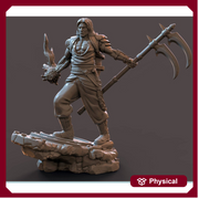 Warlock Hexblade | Resin Miniature | Dungeons and Dragons | 28mm Scale | 32mm scale | 75mm scale Figure for Painting | Pathfinder | DnD | - Only-Games