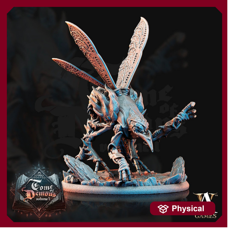 Chasme -Fly Demon -  Insect Tanar'ri interrogator Turterer | 65mm tall | 28mm & 32mm Scale | Out of the Abyss  | Dungeons and Dragons| - Only-Games