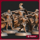 Ancient Greek Peltasta - Trathian Wolves - 32mm