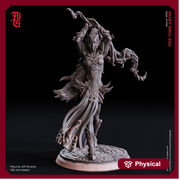 Female Elf Druid Wizard, Cleric PC NPC | 28mm, 32mm,54mm, 75mm, 100mm Scale Resin Mini | Dungeons and Dragons| Flesh of Gods - Only-Games