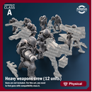 Heavy Weapons Team. Greyplate Troops. Imperial Guard. Compatibility class A.