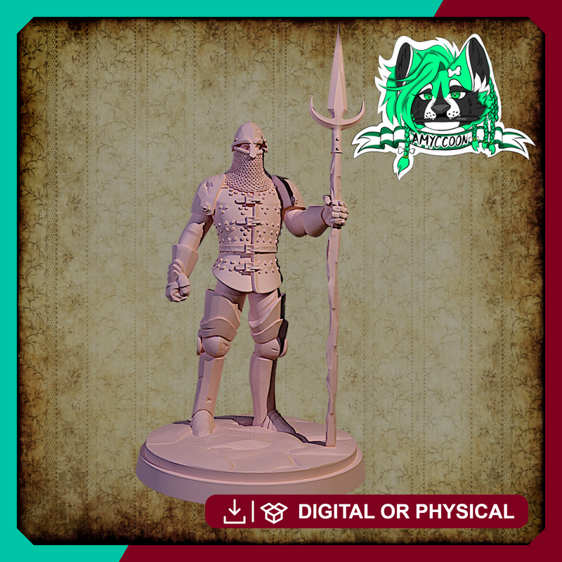 Battlehardened Spear Warrior (32mm)