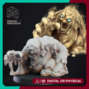Clay Golem - Construct - PRESUPPORTED - 32mm D&D