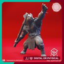 Gnoll - Spear - Tabletop Miniature (Pre-Supported)