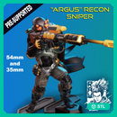 Advanced Recon Sniper "Argus" - Cyberpunk Soldier - STL only
