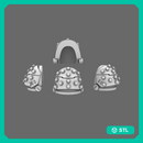 Space Knights V5 Defiance Studded Shoulder Pads Type B