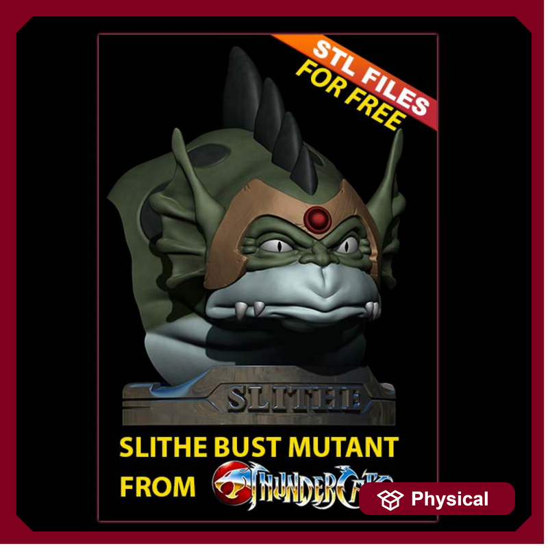 Thundercats Bust Slithe/Reptilio STL for 3D printing
