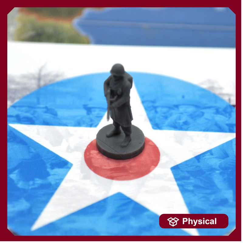 3D Printed US Soldier in Winter Coat Pose 2 (x10)
