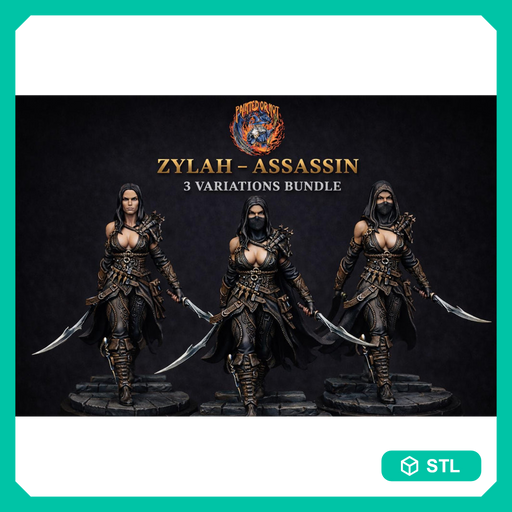 Assassin STL Bundle | Zylah Complete 3-Pack | Digital Download - Only-Games