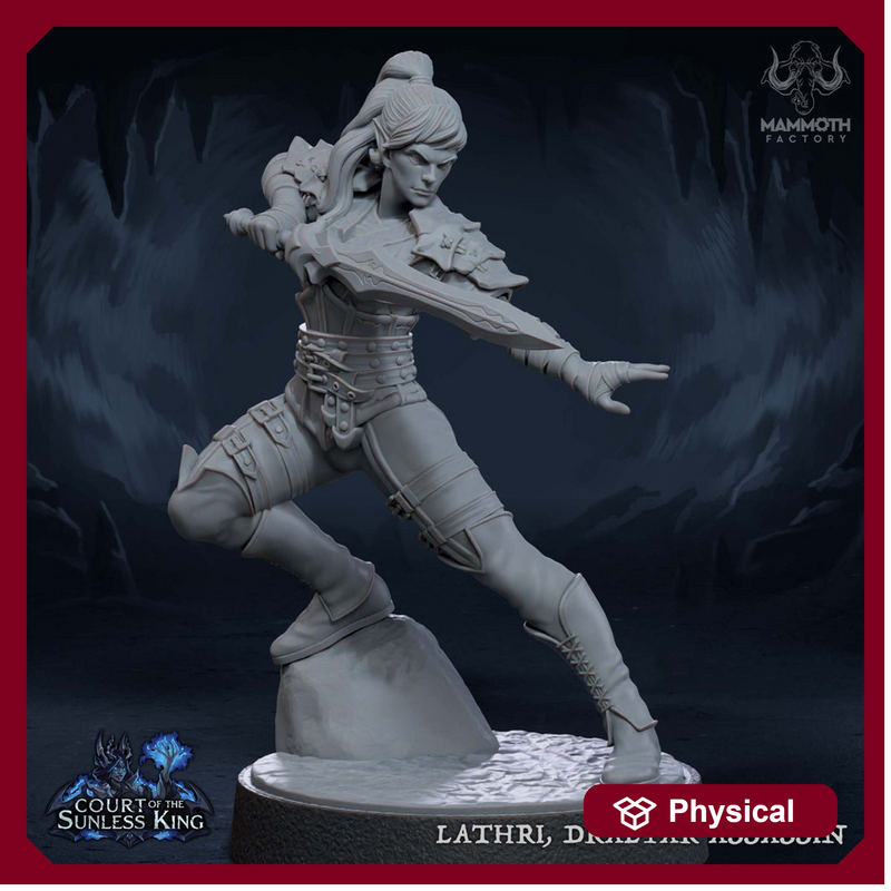 Elf Assassin Rogue PC / NPC Unpainted | 28mm,32mm,54mm,75mm,100mm Scale | Resin Dungeons and Dragons D&D 5e  | Pathfinder | - Only-Games
