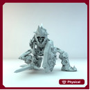 Skeleton crouching