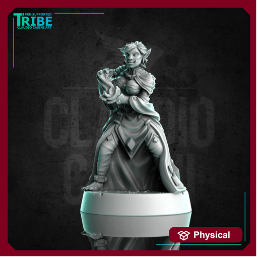 (0297) Female half troll wizard sorceress warlock with spell - Only-Games