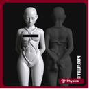 Sub Series 93b - Naked & Shibari Japanese Rope Bound Female Prisoner Slave