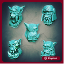 Orc Scar Heads - Set B (Lad Size)