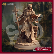 Warlock Sorcerer Wizard Miniature | 28mm, 32mm,54mm,75mm, 100mm Scales | Dungeons and Dragons  5E | DM Stash - Only-Games