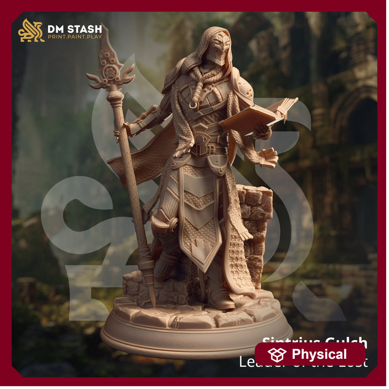 Warlock Sorcerer Wizard Miniature | 28mm, 32mm,54mm,75mm, 100mm Scales | Dungeons and Dragons  5E | DM Stash - Only-Games