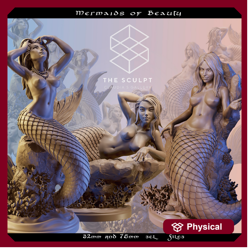 Mermaids Beutiful creatures 75mm
