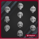 Blood Renegades Head Bits Set x10