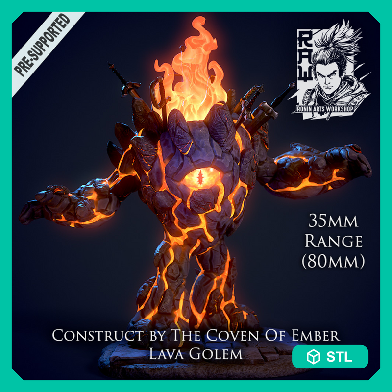 Lava Golem - STL only