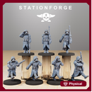 GrimGuard marching Poses
