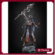 Human Druid, Sorcerer PC / NPC D&D 5e Unpainted Miniature| 28mm,32mm,54mm,75mm,100mm Scales | Pathfinder Figure | RPG | Figurine unpainted | - Only-Games