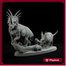 Styracosaurus family 1-35 scale dinosaur