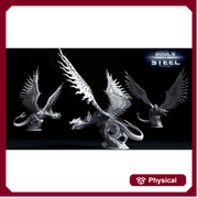 Chardalyn Dragon, Steel Dragon Construct with Warforged Rider Option | Mature & Ancient sizes 265mm High | Figurine |Dungeons and Dragons 5e - Only-Games