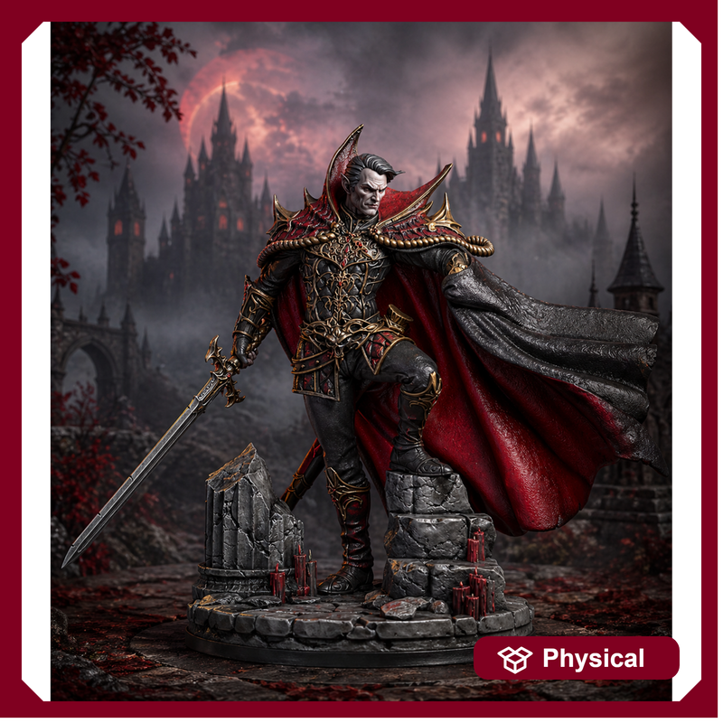 Vampire Lord Miniature STL | Undead Noble | Digital Download - Only-Games