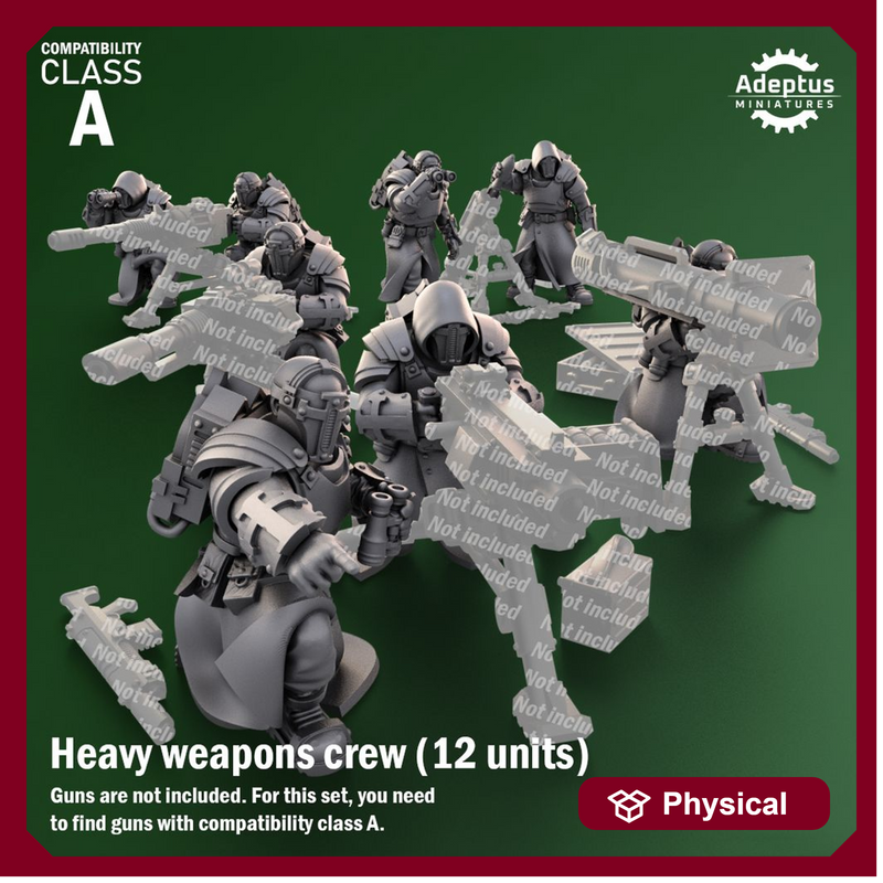Heavy Weapons Team. Crusaders Covenant. Imperial Guard. Compatibility class A.