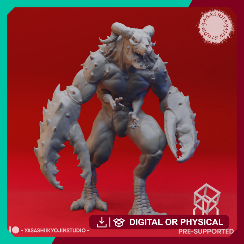 Glabrezu - Tabletop Miniature (Pre-Supported)