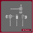 Pumpkin Lords Tombstone Mega Hammers NOHAND X 5