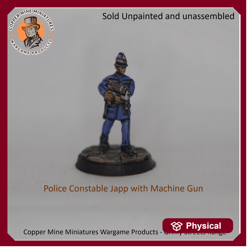 Police Constable Japp with Machine Gun (CMMWP026)