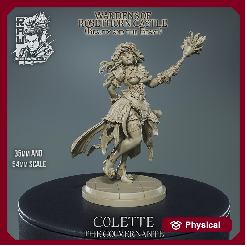 Colette the gouvernante - Head Maid of Castle Rosethorne - 54mm