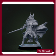 Tiefling Paladin Fighter Ranger PC / NPC | 5 Sizes /Scales | Player Character Mini -DnD Pathfinder - Only-Games