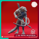 Lizardfolk Archer - Book of Beasts - Tabletop Miniature (Pre-Supported)