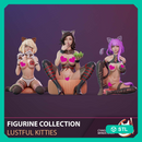 Lustful Kitties / 3 PIECES