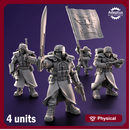 Command squad. Iceward Division. Imperial Guard
