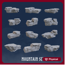 Mountain Set (6 Models Bundle) - Rocks - Mountain - Rock - Blocks - Base - Bases - Mountains