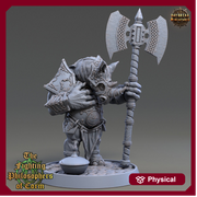 Rhinokin, Rhino-folk Warrior  Scales: 28mm, 32mm,54mm,75mm | D&D 5e Megaboss | Dungeons and Dragons | Pathfinder | Daybreak Miniatures - Only-Games