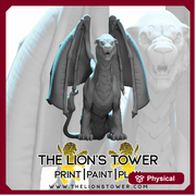 Liondrake Female 1 - large sized 32mm scale miniature - Only-Games