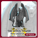Liondrake Female 1 - large sized 32mm scale miniature