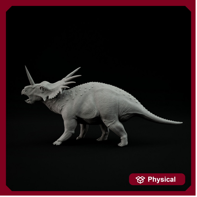 Styracosaurus roaring 1-35 dinosaur