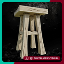Kimonobe Stool 3 - Asian-Inspired Furniture STL for DnD & Wargaming