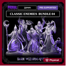 5 miniatures - 32mm - Classic RPG game enemies bundle - DARK WIZARDS - MASTERS OF DUNGEONS QUEST