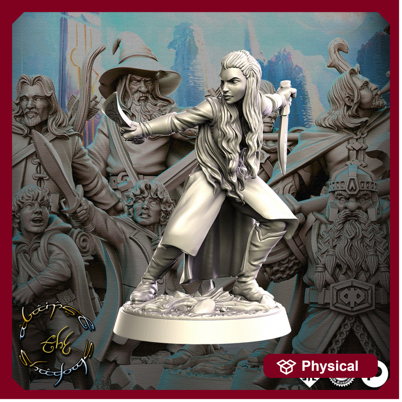 Aurielle - Elf warrior - 32mm - DnD -