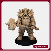 Ogre Crusher Resin Miniature - Two-handed Hammer Option 2 - "The Ogre Wars" - Only-Games