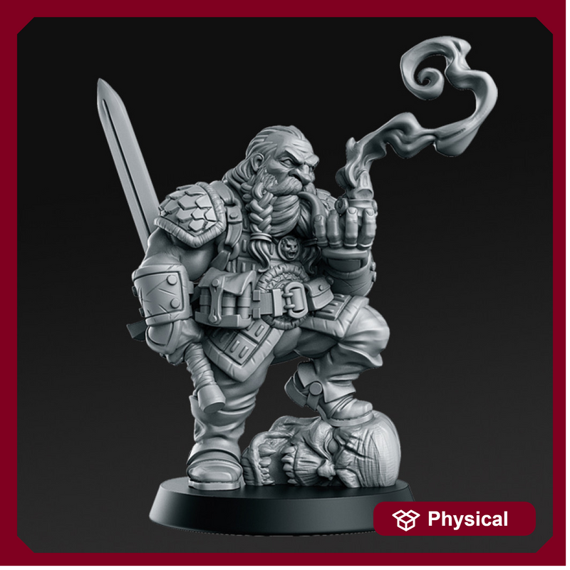 Garaldir - Dwarf Witcher - 32mm - DnD -