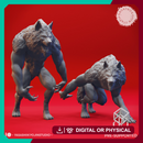 Werewolf Pack - Tabletop Miniatures (Pre-Supported)