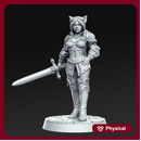 Ambar - Female Cat soldier - 32mm - DnD -