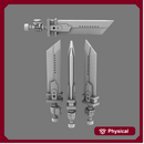 Space Knights Fantasy Cloud Sword LEFT X 10
